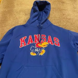 Champion University of Kansas Jayhawks Hoodie Size Medium